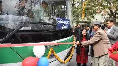 सचिवालय कार्मिकों के लिए इलेक्ट्रिक बस सेवा का शुभारम्भ