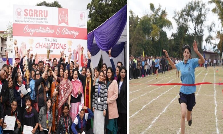 SGRR विवि खेलोत्सव-2024 में स्कूल ऑफ ह्यूमैनिटीज़ ओवरऑल