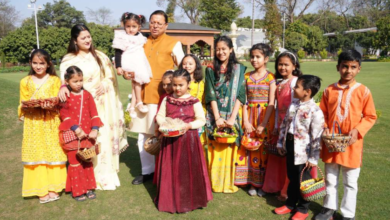 मुख्यमंत्री आवास में धूमधाम से मनाया गया लोकपर्व फूल देई