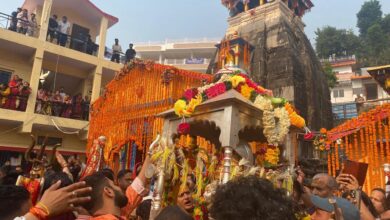 बाबा केदार की पंचमुखी डोली ने किया दूसरे पड़ाव फाटा को प्रस्थान