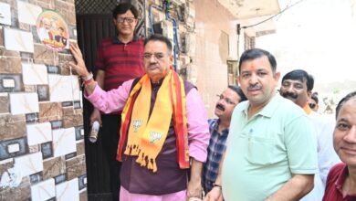 उत्तर पूर्वी दिल्ली में कैबिनेट मंत्री ने किया जनसंपर्क