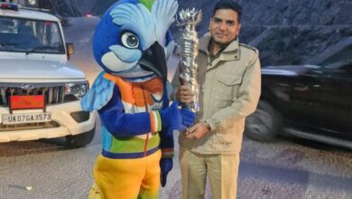 38वें राष्ट्रीय खेलों की मशाल पहुँची पिथौरागढ़