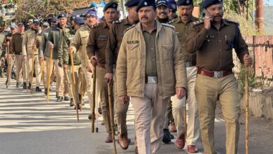 कोतवाली पुलिस ने निकाला फ्लैग मार्च
