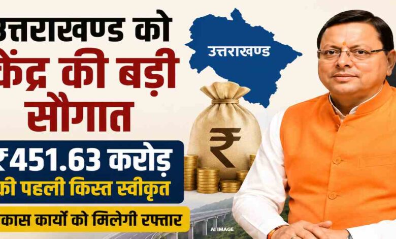 Uttarakhand News- उत्तराखण्ड को केंद्र की बड़ी सौगात: पूंजीगत विकास कार्यों के लिए ₹451.63 करोड़ की विशेष सहायता मंजूर…. Uttarakhand News- उत्तराखण्ड को केंद्र की बड़ी सौगात: पूंजीगत विकास कार्यों के लिए ₹451.63 करोड़ की विशेष सहायता मंजूर….