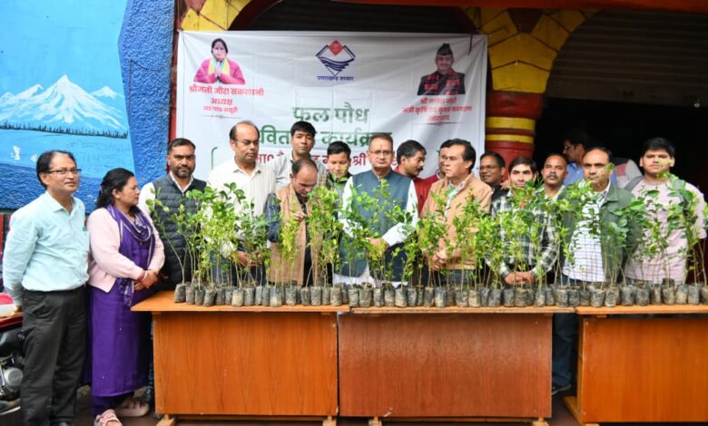 किसानों की आय बढ़ाने पर जोर, बुरांशखंडा में मुफ्त बीज वितरण